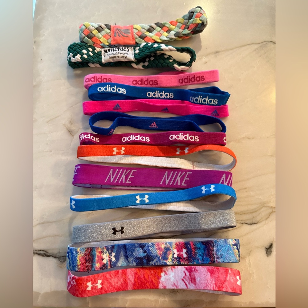 13 Headbands - Multicolor- Nike, Under Armour, Adidas and more